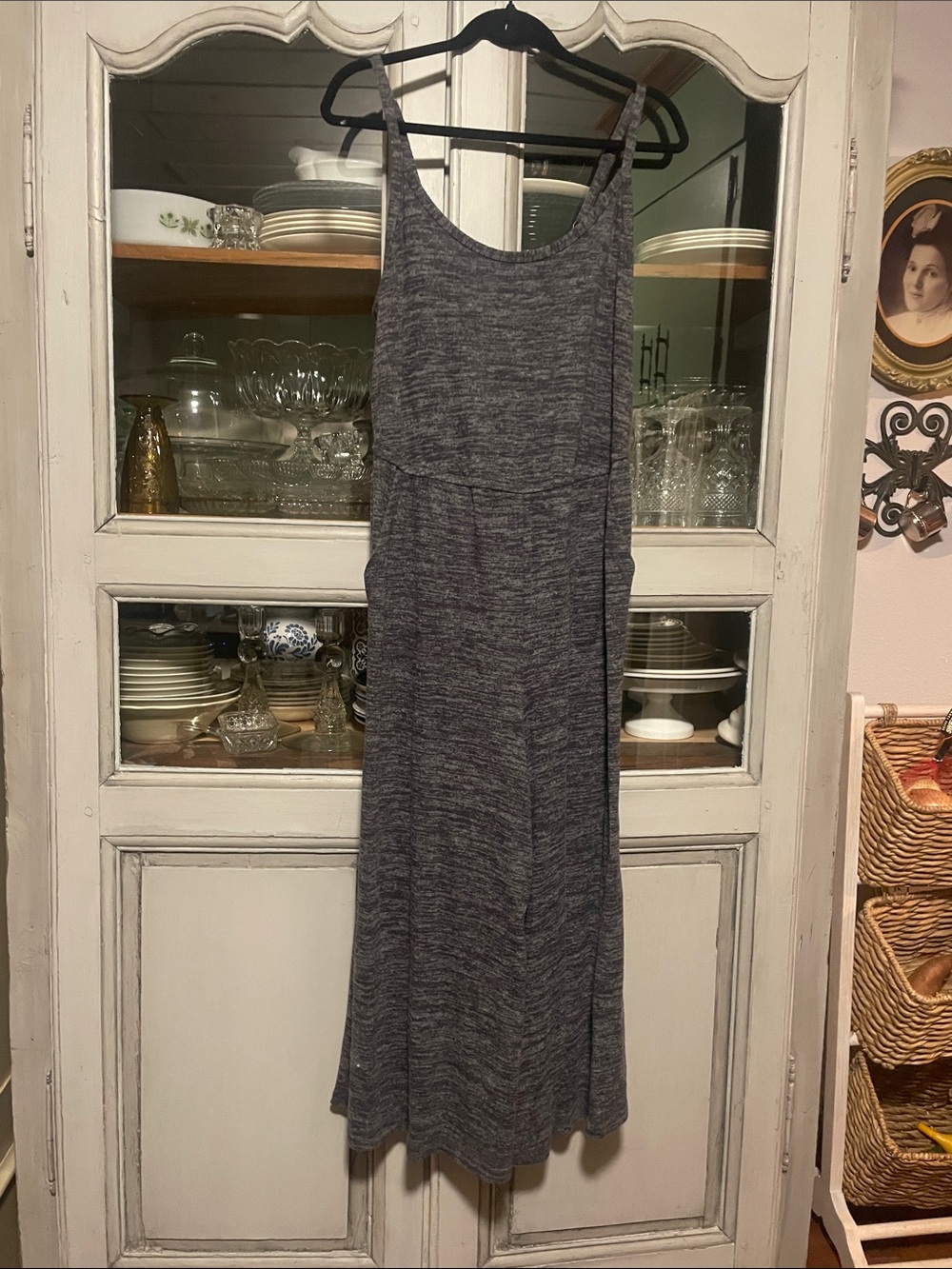 torrid Gray Sleeveless Knit Maxi Dress